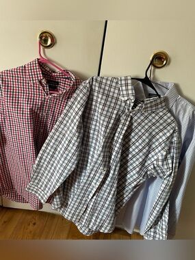 Lot Of 3 Croft & Barrow Button Down dress Shirts Men’s Size M